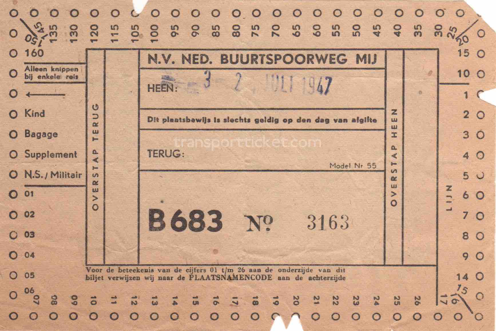 NBM bus ticket (1947)
