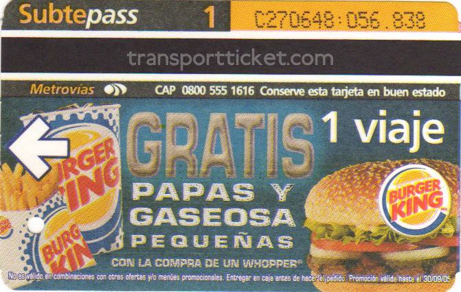 metro ticket Buenos Aires