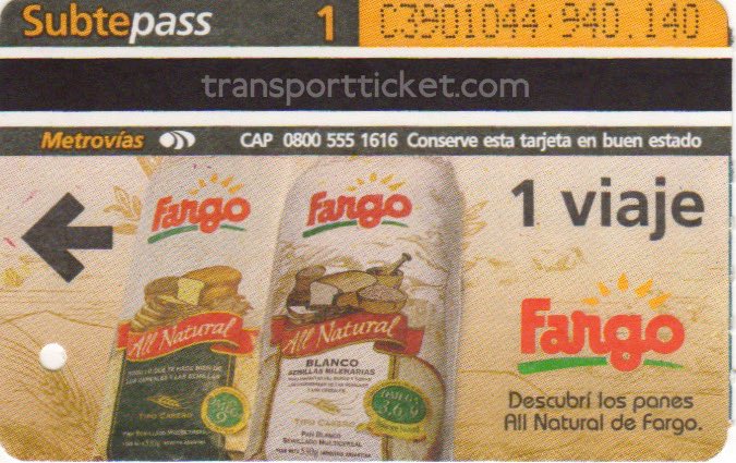 metro ticket Buenos Aires