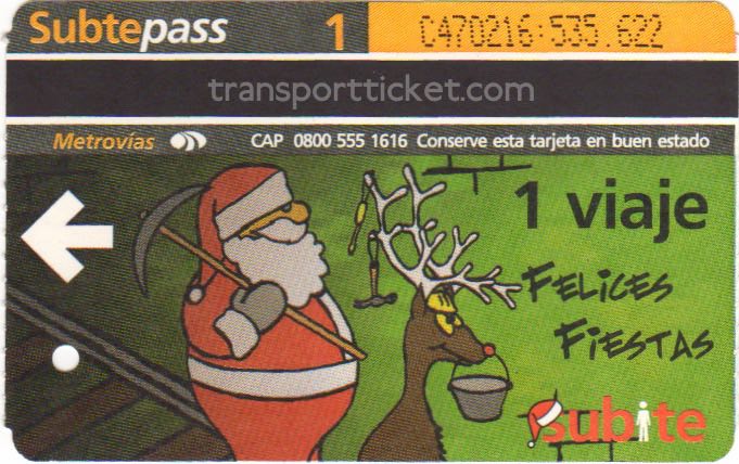 metro ticket Buenos Aires