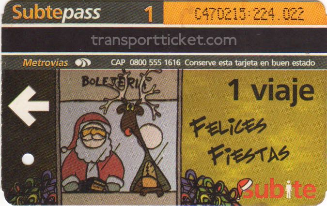 metro ticket Buenos Aires