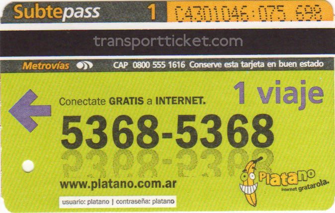metro ticket Buenos Aires