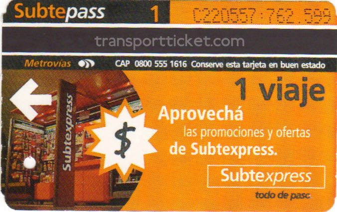 metro ticket Buenos Aires