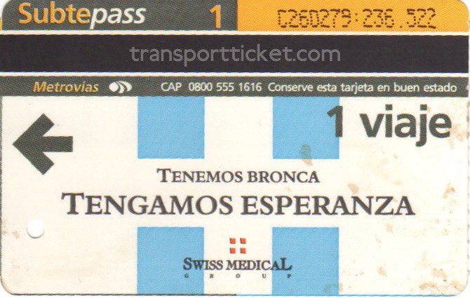 metro ticket Buenos Aires