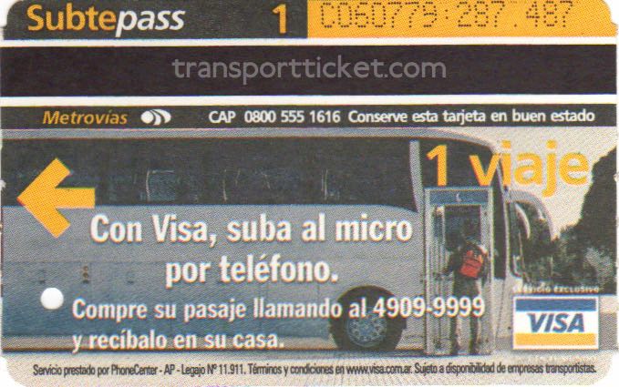 metro ticket Buenos Aires