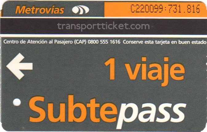 metro ticket Buenos Aires
