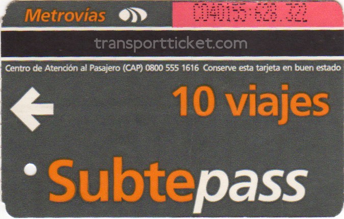 metro ticket Buenos Aires