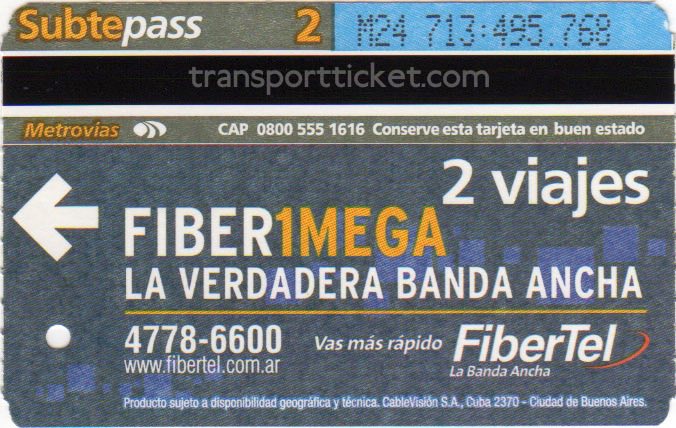 metro ticket Buenos Aires