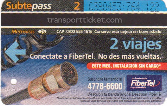 metro ticket Buenos Aires