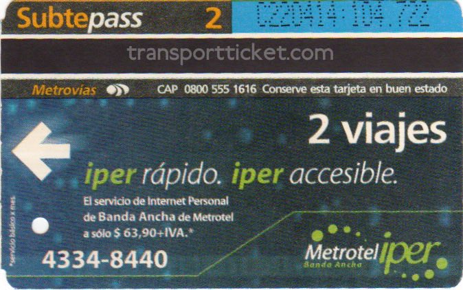metro ticket Buenos Aires