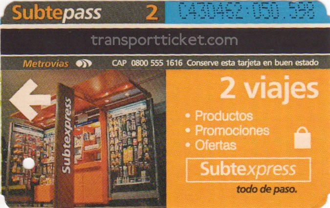metro ticket Buenos Aires