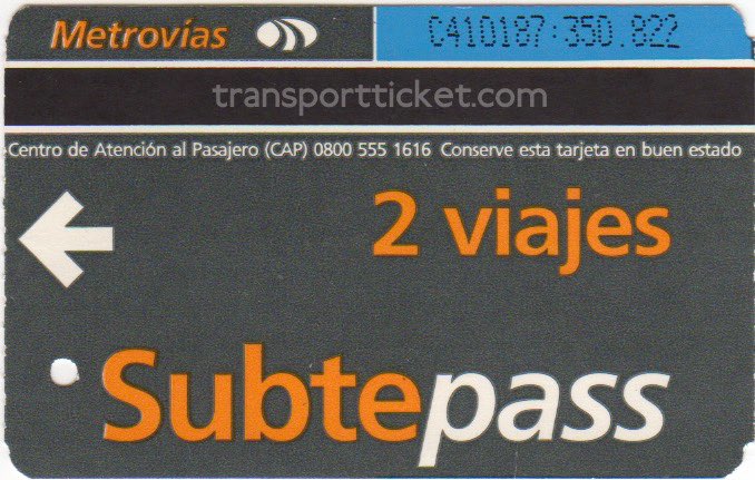 metro ticket Buenos Aires