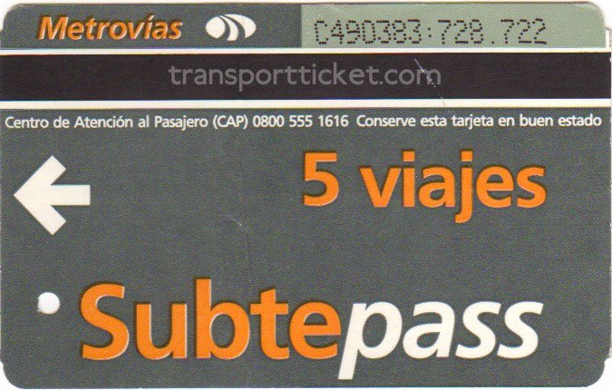 metro ticket Buenos Aires