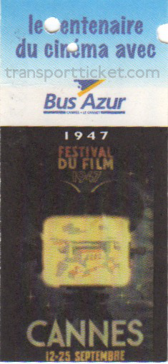 Bus Azur bus ticket: Festival 1947