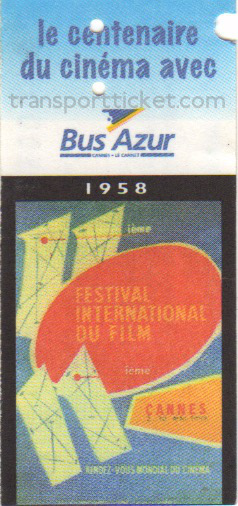 Bus Azur bus ticket: Festival 1958