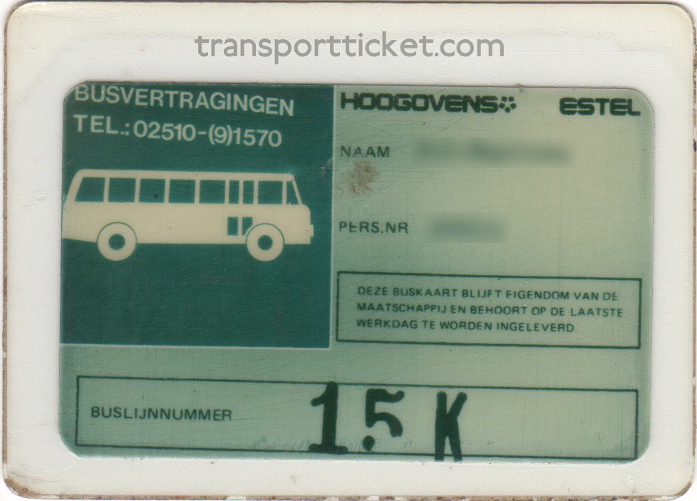 bus pass Hoogovens