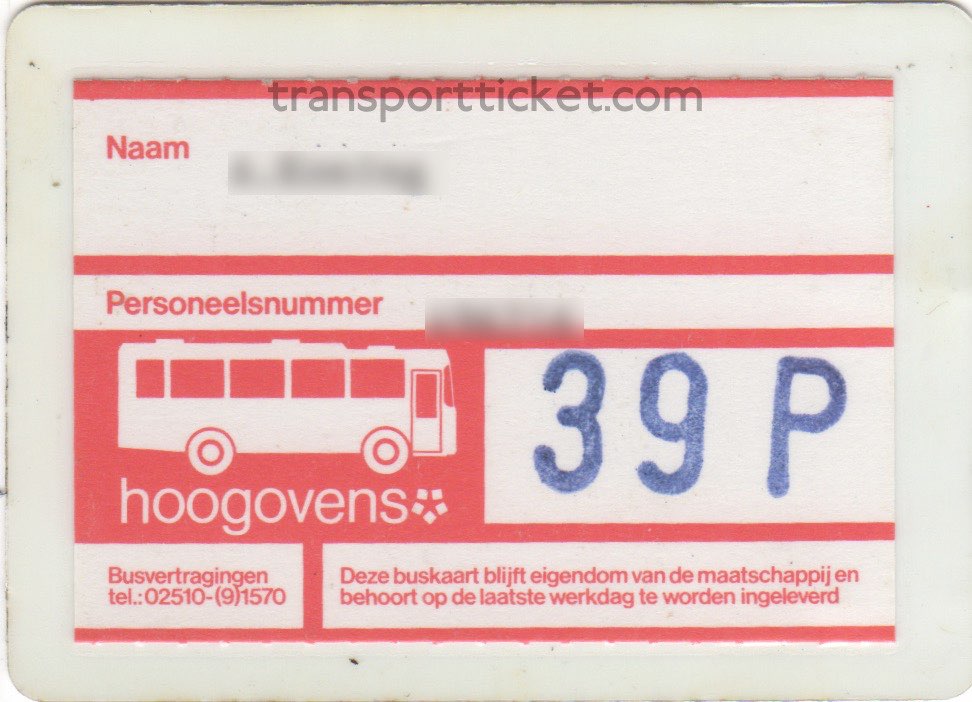 bus pass Hoogovens