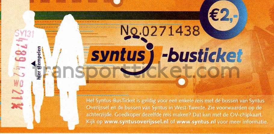 Syntus bus ticket Overijssel