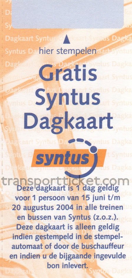 Syntus free dayrover (2004)