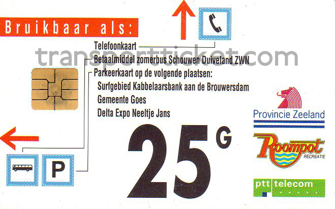 Zeelandkaart 25 guilders (1st model)