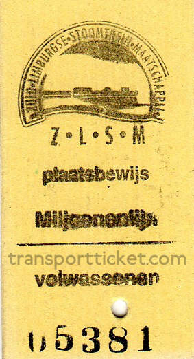 ZLSM train ticket