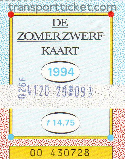 Zomerzwerfkaart (1994)