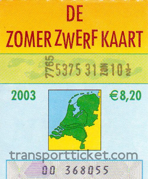 Zomerzwerfkaart (2003)