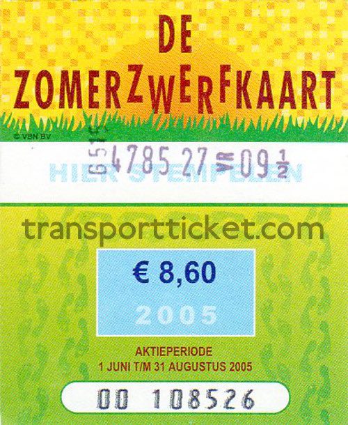 Zomerzwerfkaart (2005)