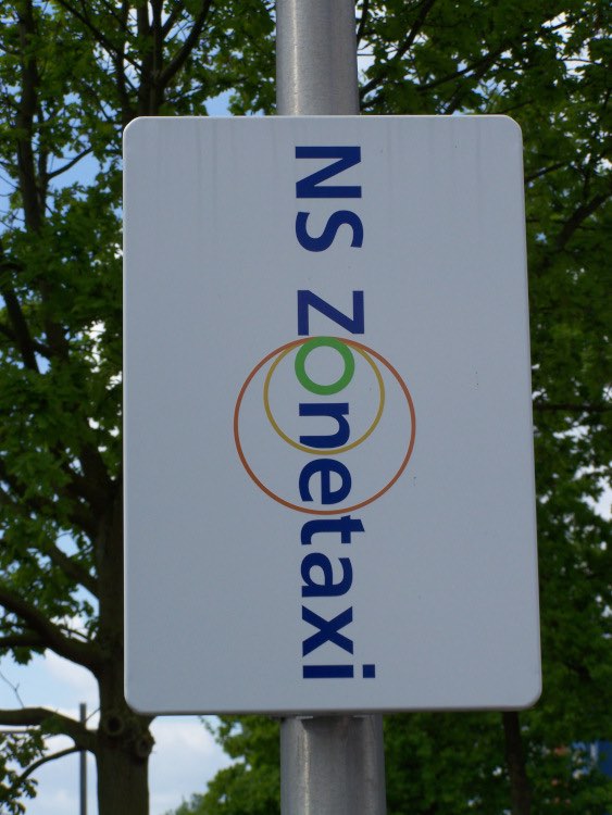 sign NS Zonetaxi (Apeldoorn Osseveld, 2015)