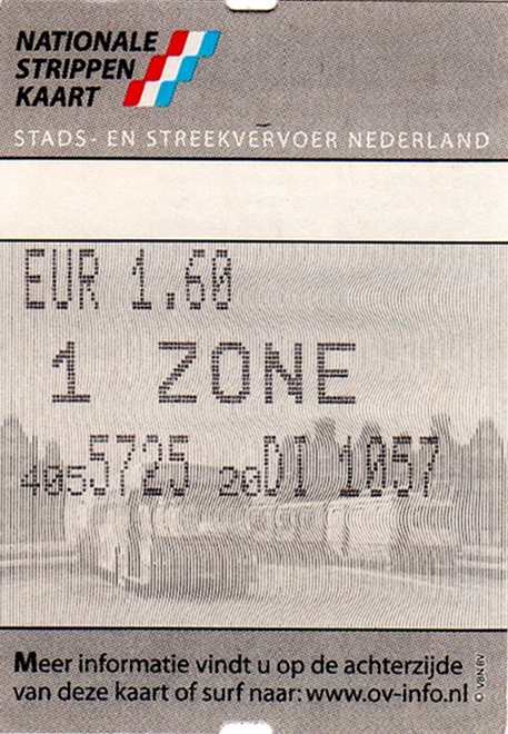 2-strip ticket, ticket machine