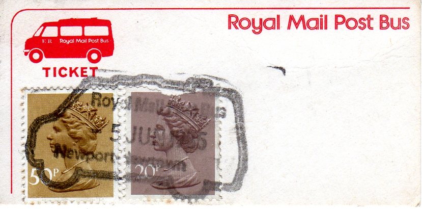 Post Bus ticket from Newport to Newtown